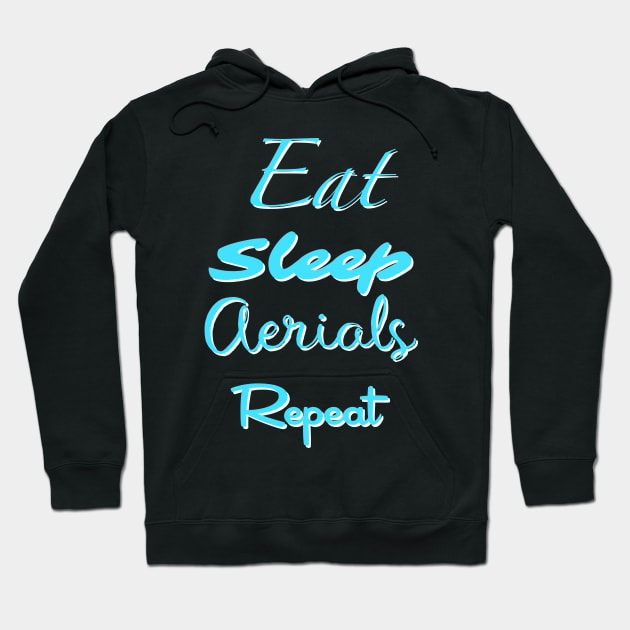 Eat, Sleep, Aerials, Repeat Hoodie by Theartiologist